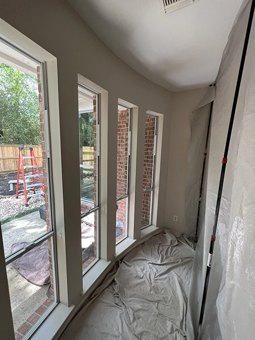 Mr. Windows Houston team installing windows