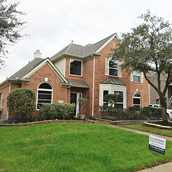 White Vinyl Window Installation