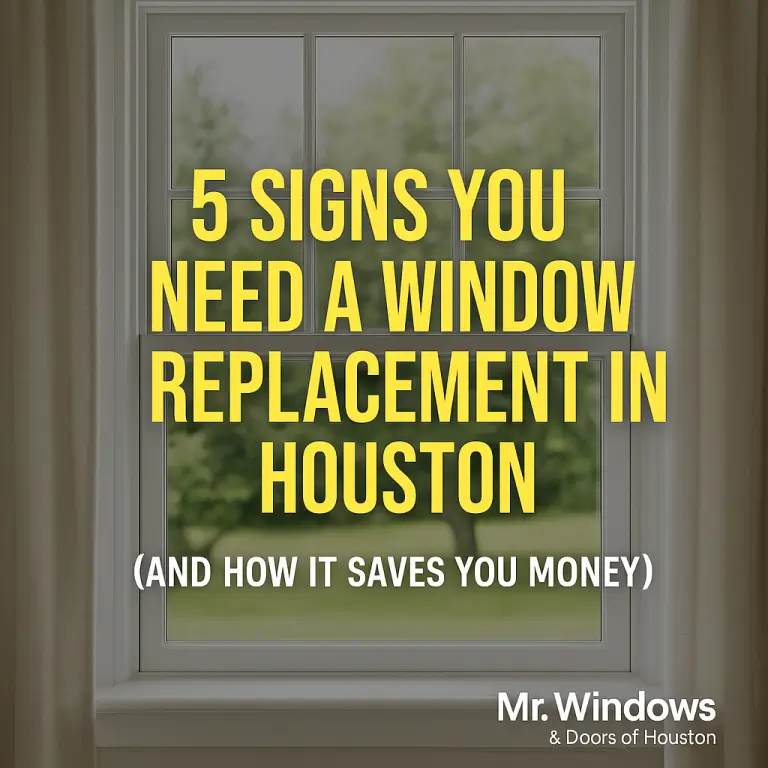 5 Signs You Need a Window Replacement in Houston (And How It Saves You Money)
